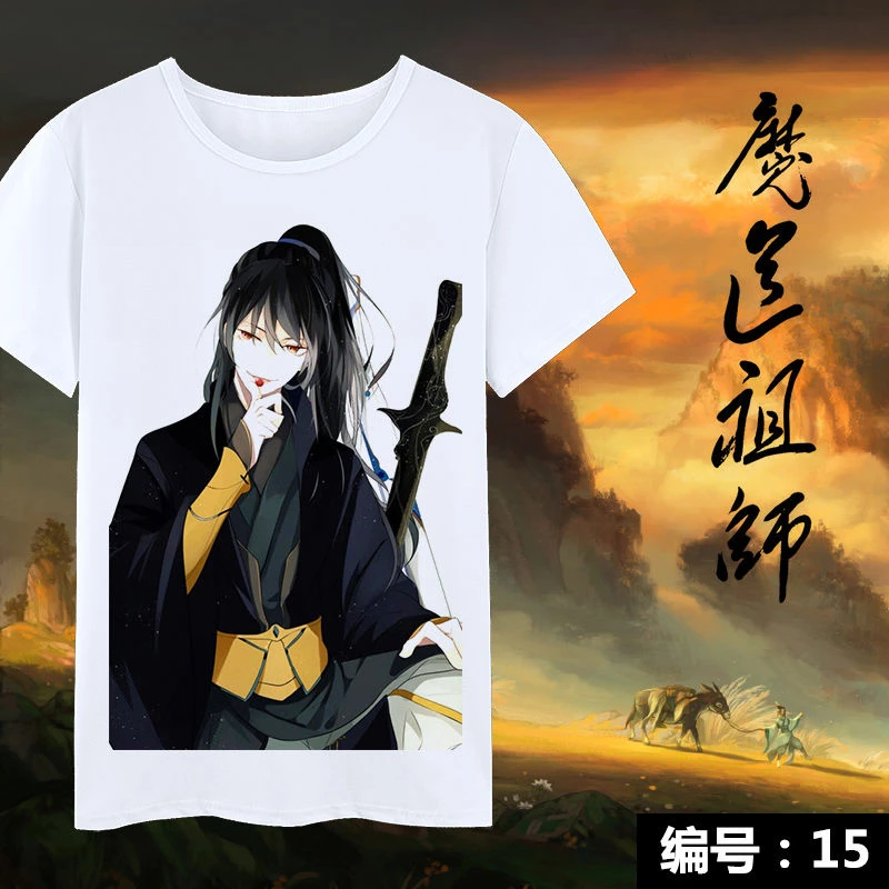 Anime Mo Dao Zu Shi Cosplay Kostýmy Wei Wuxian Lan Wangji Cosplay Xue YangT-shirts MDZS Mužov Bielej Tlače Tshirts Pre Ženy CS360