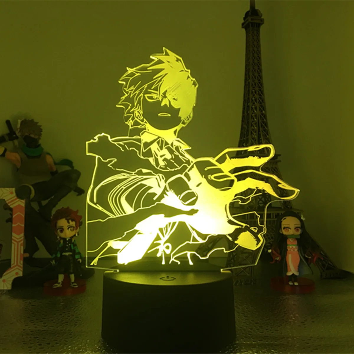 Anime Môj Hrdina Akademickej obce 3D Led Nočné Svetlo Hitoshi Shinsou Lampa pre Izba Deco Darček k Narodeninám Svetlo Valentines Day Darček