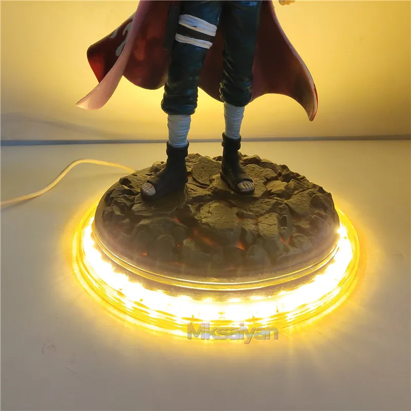 Anime Postavy Naruto Namikaze Minato DIY Hračka Set s LED Osvetlenie PVC Akcie Figura Naruto Shippuden Namikaze Minato Model Bábiky