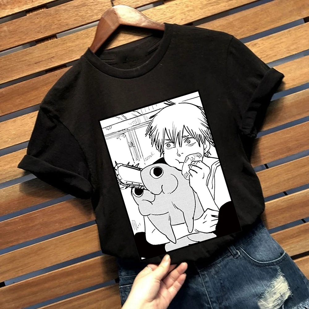 Anime Pílou Muž Denji T-Shirts Mužov Letné Tee Košele, Topy Muž