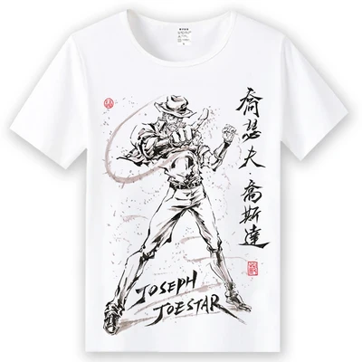 Anime radu jojo je Bizarné Dobrodružstvo cosplay T-shirt Kujo Jotaro Higashikata Josuke mužov, t košele, Tričká topy