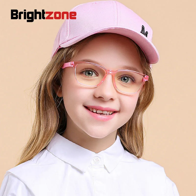 Anti Blue Ray Svetlo Deti Plná Rim Hráč Okuliare Počítač Krásne Ružové CuteTR90 Optické Rám Predpis UV400 Okuliare Oculos