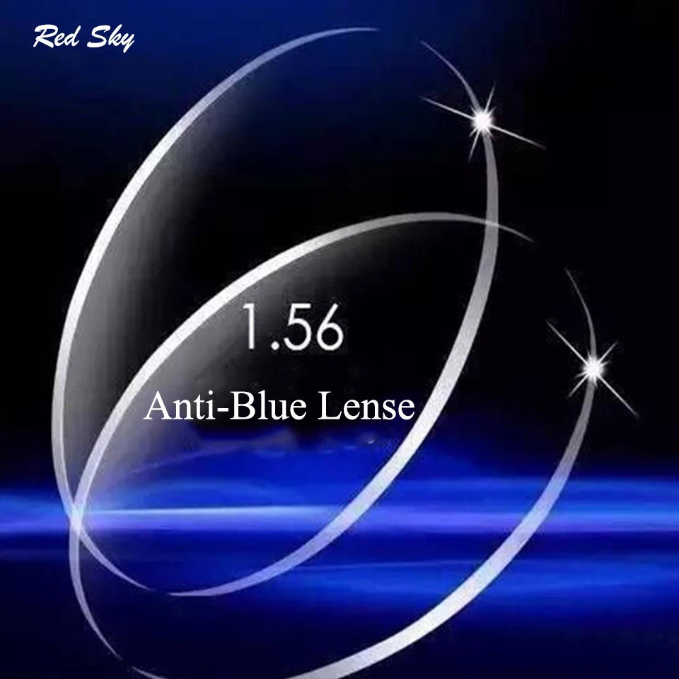 Anti-Modrá Predpis Optické Šošovky Muži Ženy Prispôsobené Nearsighted Okuliare, Okuliare Na Čítanie 1.56 1.61 1.67 Index Objektív