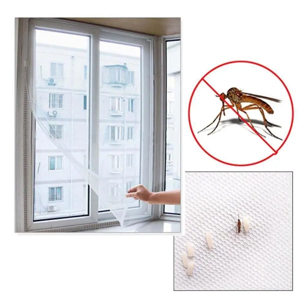 Anti mosquito sieťky na okno Obrazovka Lete Hmyzu Okenné Sieťky，Krytý Sieťovina Anti Mosquito Chybu Izba Opony Oka Prispôsobiteľné