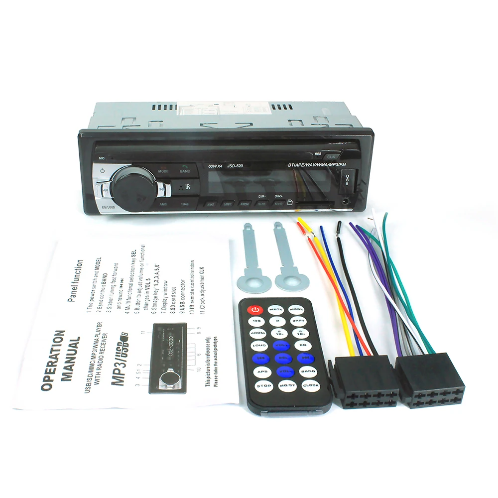 AOSHIKE 1 DIN Auto Mp3 Prehrávač, Bluetooth, 12V FM Rádio Multimediálny Prehrávač Podpora Bluetooth, USB, SD/MMC Port Auto Elektronika In-Dash