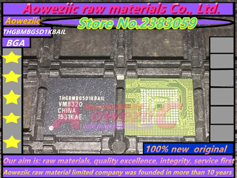 Aoweziic nový, originálny THGBMBG5D1KBAIL pamäťový čip 4GB