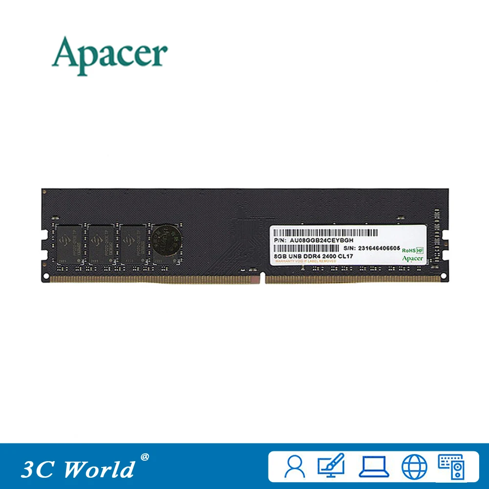 Apacer DDR4 RAM 8GB 2666MHz DIMM Ploche DDR4 Pamäte 2666 Podporu Doske DDR4 288pin 1.2 V