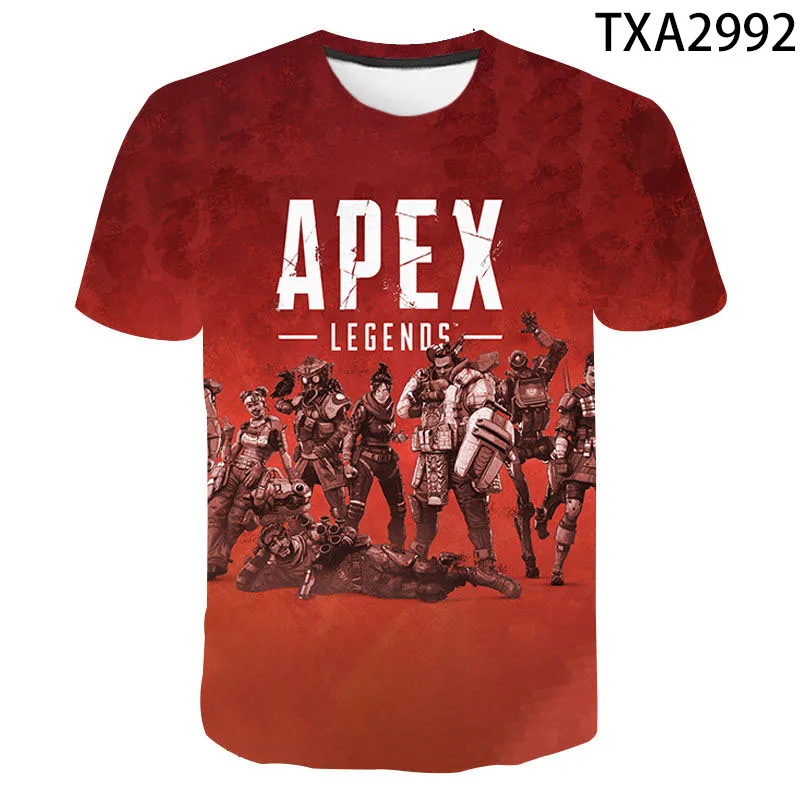 Apex Legendy 3D Vytlačené T Shirt Mužov Ženy, Deti, Letné Módne Tričká Krátky Rukáv Bežné Streetwear Tee Chlapec Dievča Deti Topy