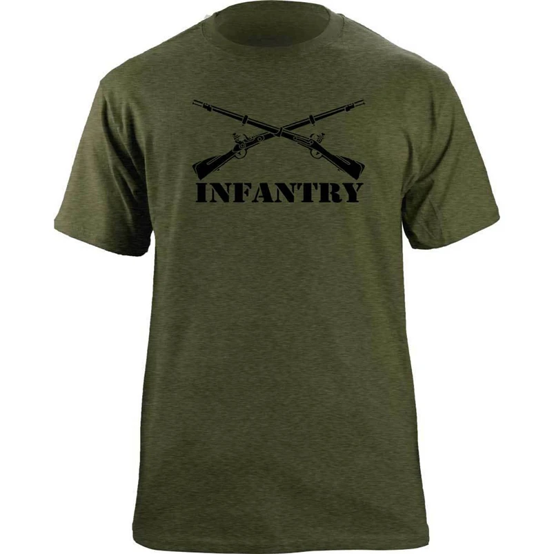 Armády Jednotky Pechoty Pobočky Insígnie Vojenských Veteránov T-Shirt Oblečenie Bežné? Tee Tričko