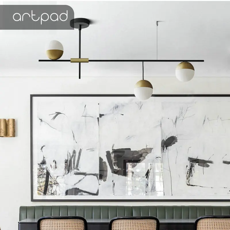 Artpad Taliansko Nordic Kolo Loptu Prívesok Lampa Minimalistický Svetlo, Bar, Kuchyňa, Jedáleň, Obývacia izba Luxusné Tvorivé Prívesok Svetlá