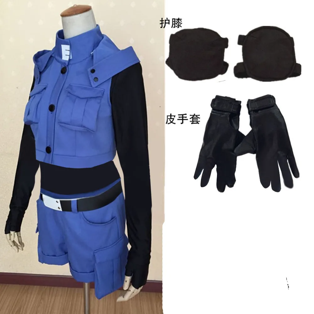 Atentát Triede Ansatsu Kyoushitsu Kaede Kayano Modrá Battle Suit Jednotné Cosplay Kostým Celý Súbor