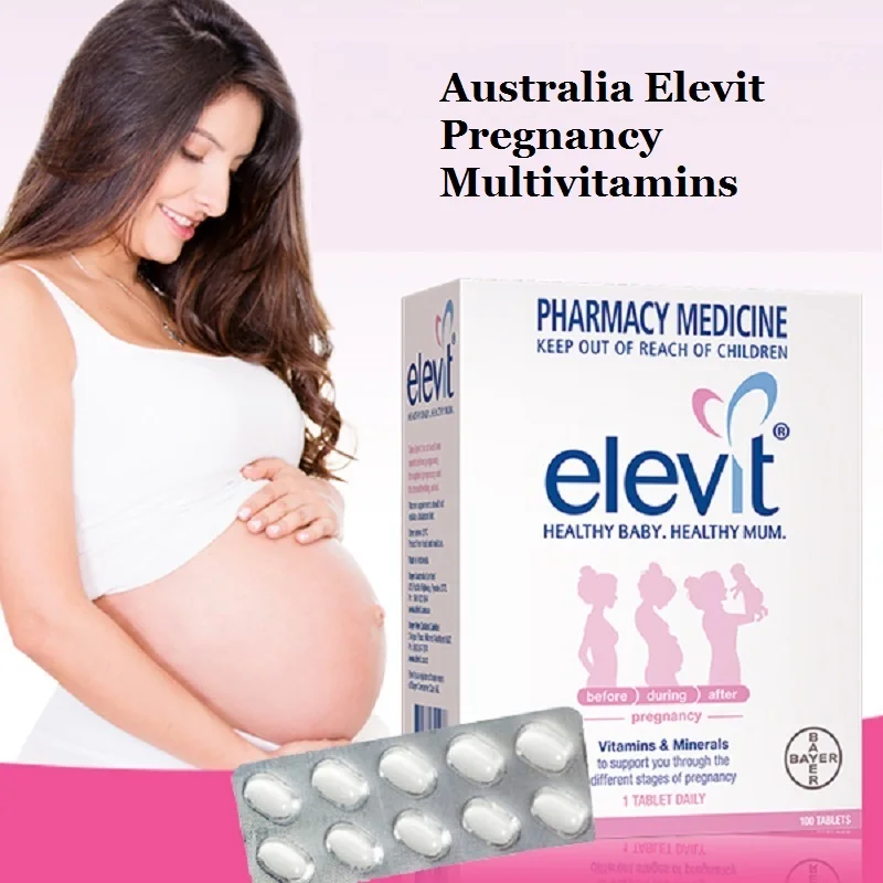Austrália Elevit Tehotenstva Multivitamín pre Ženy, ktoré sa snažia Otehotnieť, Tehotné Dojčiace Podporujú Zdravý Vývoj dieťaťa