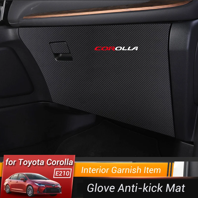 Auto Co-pilot Anti-kop Kryt Nálepky Mat Ochranná Podložka Vankúš Styling pre Toyota Corolla 2019 2020 2021 E210 12.