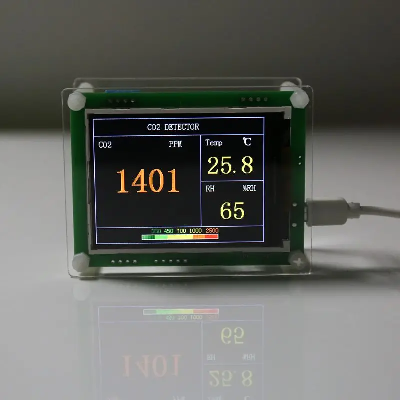 Auto Domov Digitálne CO2 Meter Oxidu Uhličitého Detektor Vzduchu Tester Monitor Indoor/Outdoor CO2 Teplota Vlhkosť Plynu Analyzer