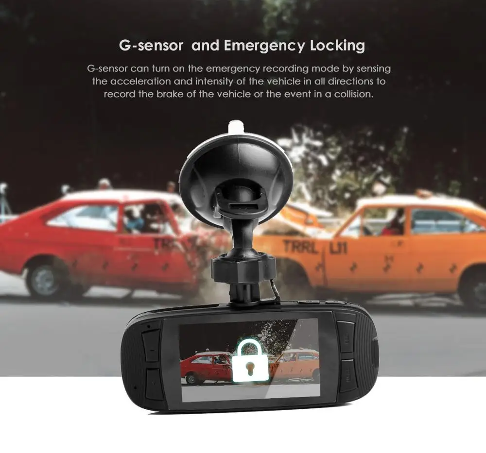 Auto Kamera, videorekordér Auta DVR Wifi Dash Cam APLIKÁCIE Ovládanie DVR GPS Registrátor s G-senzor, Auto Rekordér HD 1080P