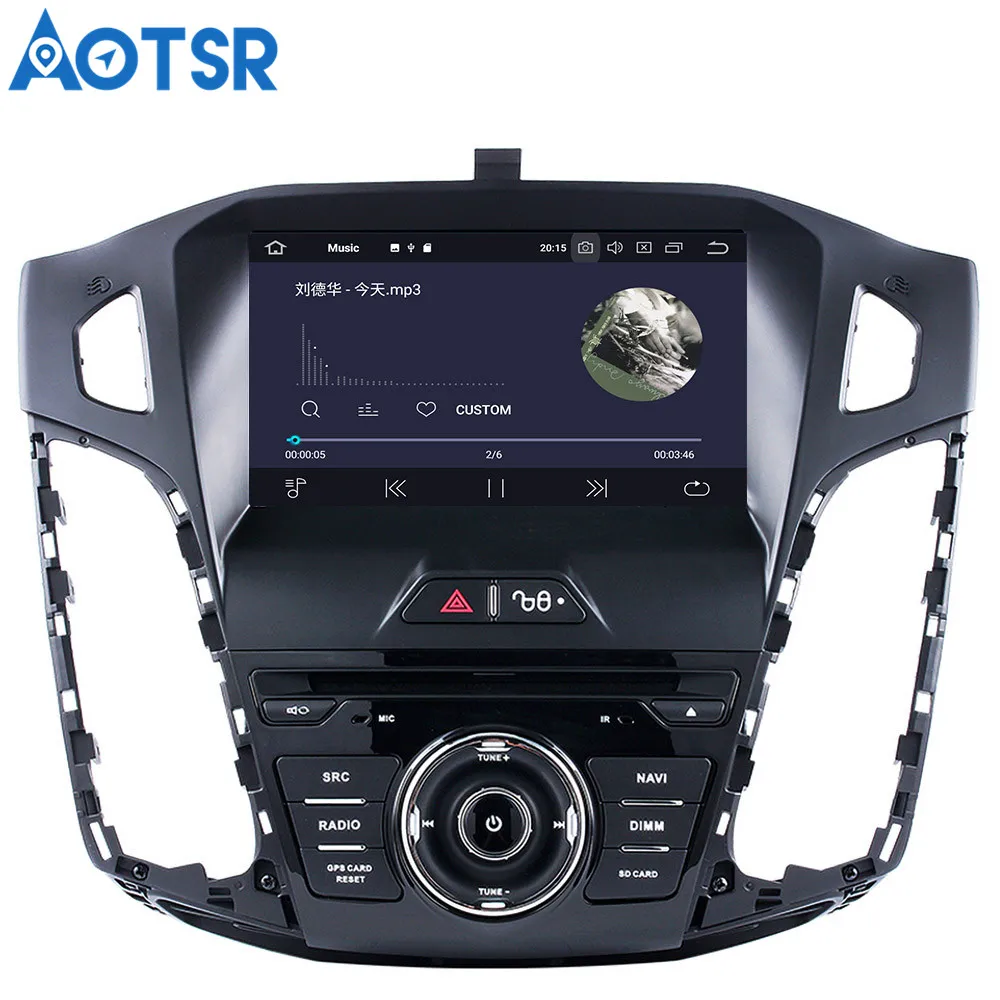 Auto media android 9 Auta GPS Navigácie auto DVD Prehrávač Pre Ford Focus 2012-2018 auto rádio rekordér GPS navigáciu video prehrávač