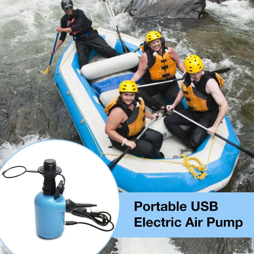 Auto Micro Nafukovacím Prenosné USB Elektrické Čerpadlo Vzduch S 3 Trysky Pre Nafukovacie Lode Plávajúce Riadok Bazén