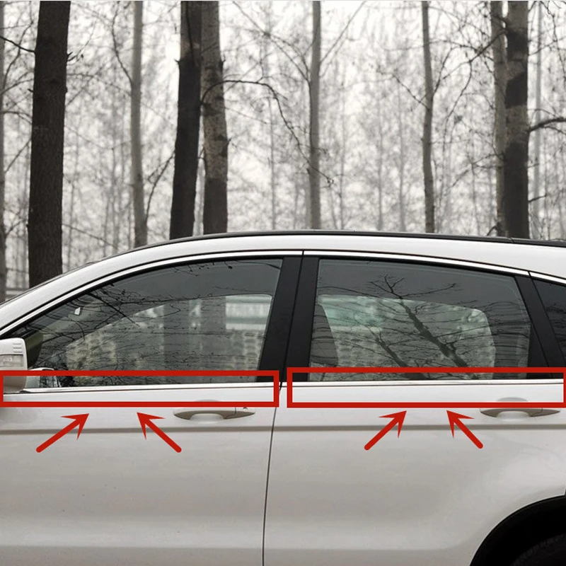 Auto Mimo Okna Tvarovanie Weatherstrip Tesnenie Pás Vhodné Na 2008-2012 Honda Accord