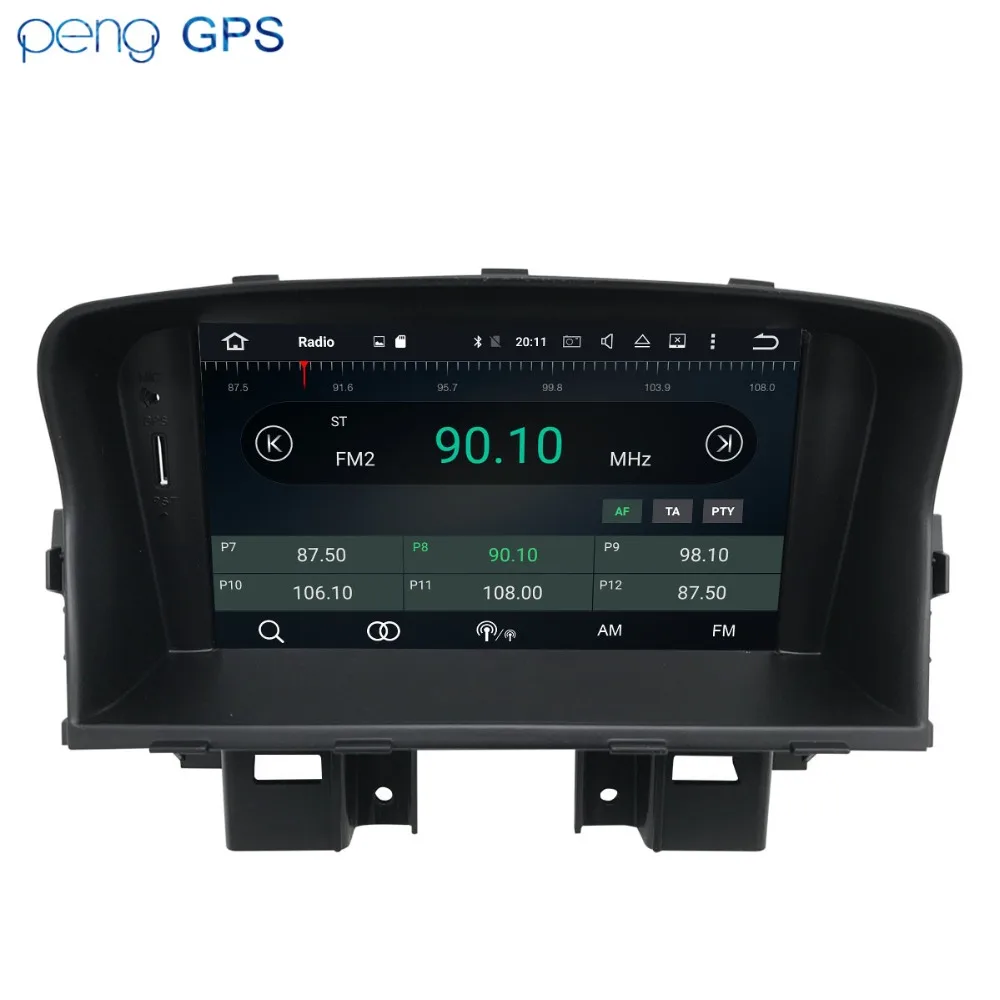 Auto Stereo Android 8.1 GPS Auto Multimediálne Playeror Pre Chevrolet CRUZE 2008-2011 Rádio DVD, TELEVÍZOR Carplay Fotoaparátu Hlavy jednotky