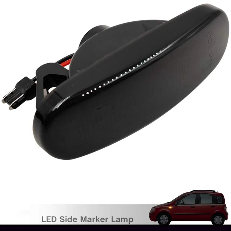 Auto Strane Fixky, LED Tečie Indikátor Dynamické Zase Signál Lampa pre Fiat Abarth Grande Punto Panda 199 Doblo Fiorino 3