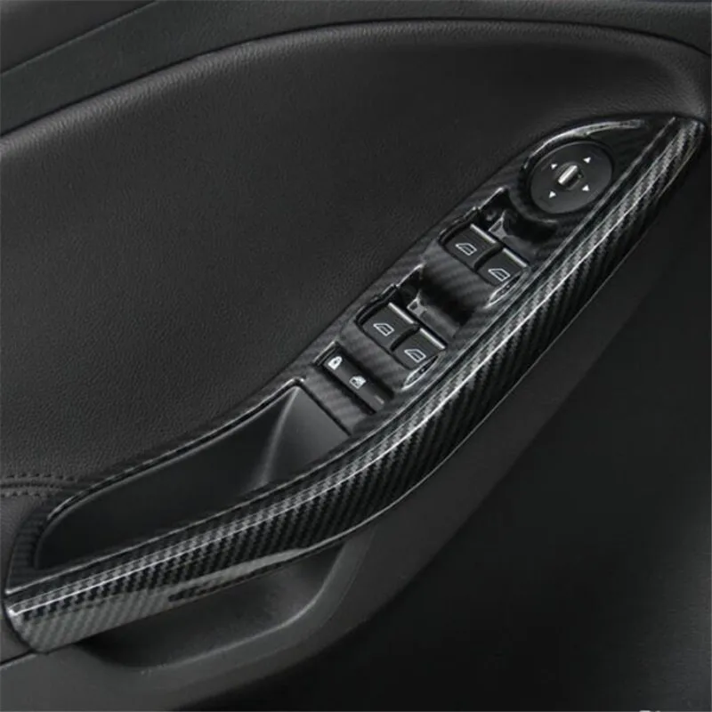 Auto Styling Doplnky Interiéru Carbon Fiber Dekoratívne Výbava Nálepky výbava prípade Pre Ford Focus 3 mk3 Sedan Hatchback roky 2012-