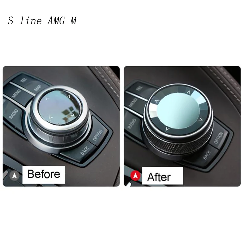 Auto Styling Multimediálne Tlačidlá switch rám, Kryt Nálepky panel pre BMW 1 2 Séria X1 F48 F52 F45 f46 Interiéru Auto Príslušenstvo
