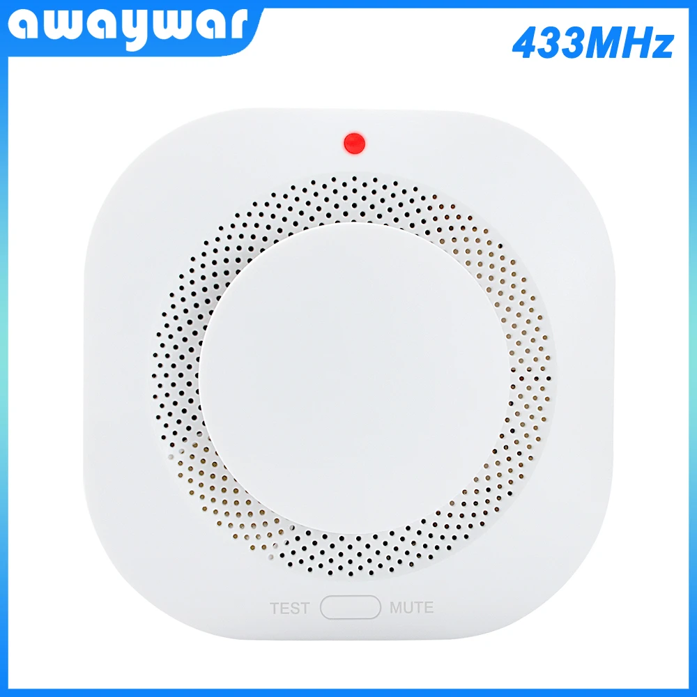 Awaywar 433MHz Bezdrôtový Požiarny Detektor Dymu Prenosné Požiarnych Snímačov Pre Smart home Security Alarm Systém