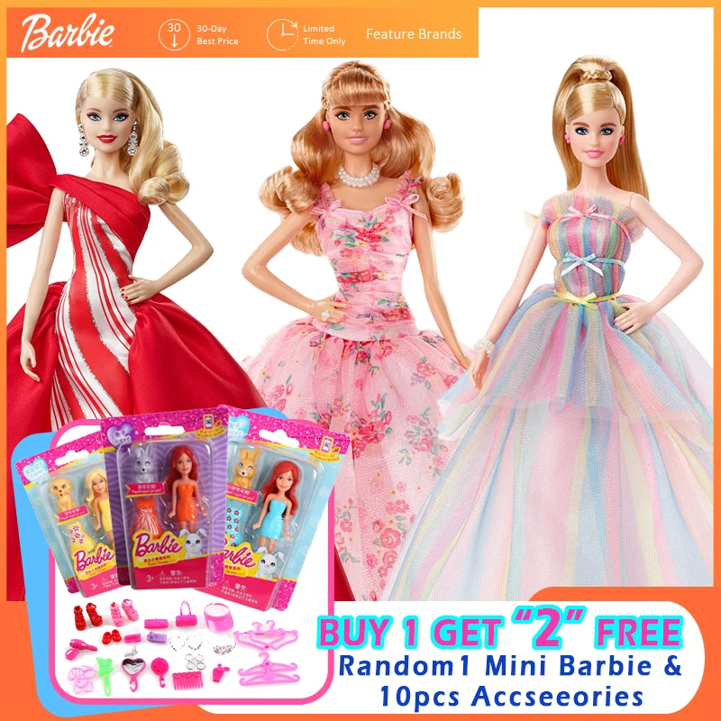 Barbie Dievčatá Bábiky Hračky Limited Kolekcia Série Blone Princezná Balet Girl Výročie Deti Hračky Pre Narodeniny Vianočný Darček