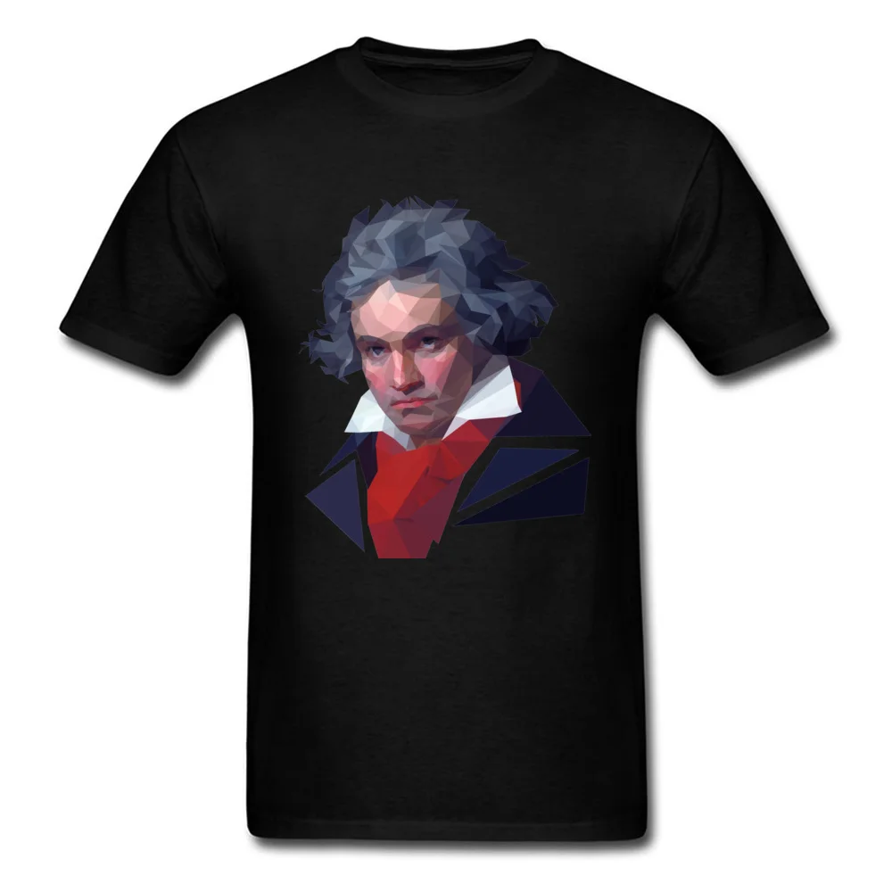 Beethoven T Shirt Poznámka Umelcov Normálne Veľkoobchod Mens Topy Tričko Populárne Hip Yaoi Top T-shirts Kolo Golier Horor