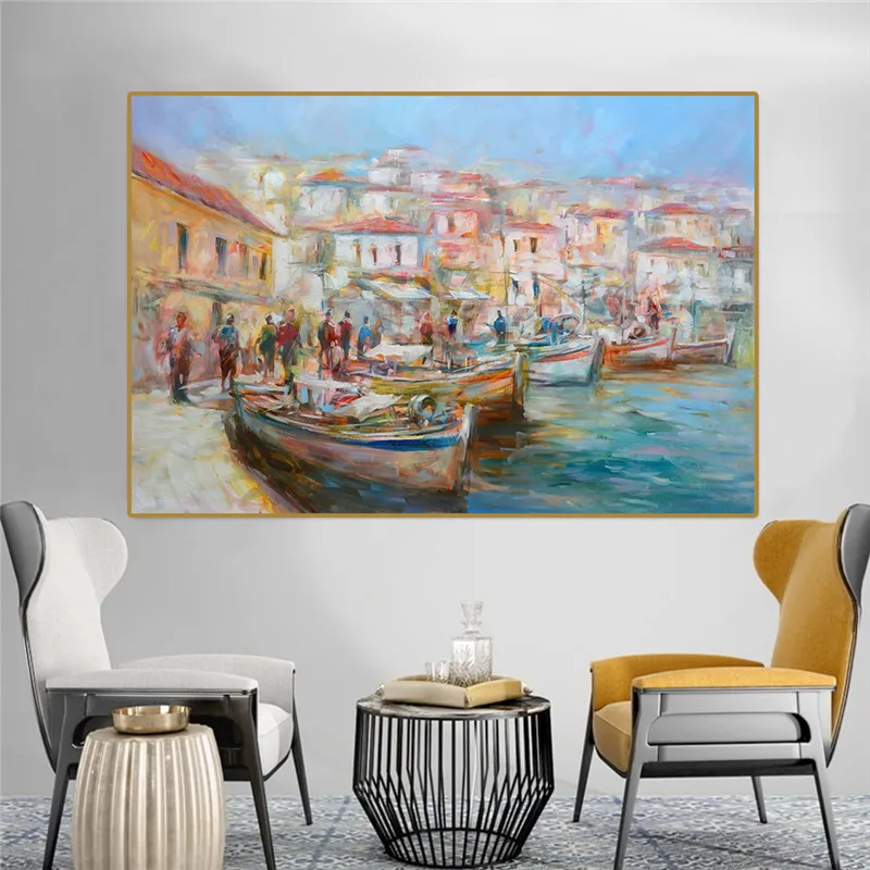 Benátky, Maliarske Plátna Umenie Plagáty A Vytlačí Impresionistického Seascape Plátne, Obrazy Na Stenu, Umenie, Obrázky, Domáce Dekorácie