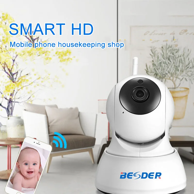 BESDER 720P/1080P IP Kamera, Bezdrôtové Domáce Bezpečnostné Kamery Surveillance Camera Wifi Nočné Videnie CCTV Kamera 2MP Baby Monitor