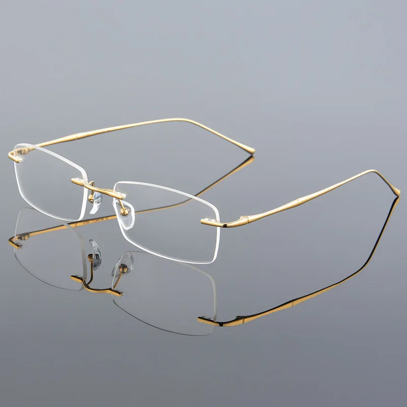 Bez Obrúčok Titánu Dizajn Mužov Opticas Okuliare Predpis Okuliarov Oculos Okuliare Glasse Rám