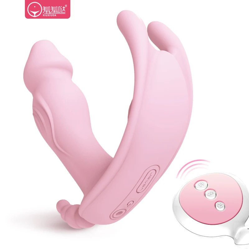 Bezdrôtové diaľkové ovládanie na vonkajšie nosenie penis realistické dildo bielizeň Žien masturbácia, hračky, g mieste hračky pre dospelých