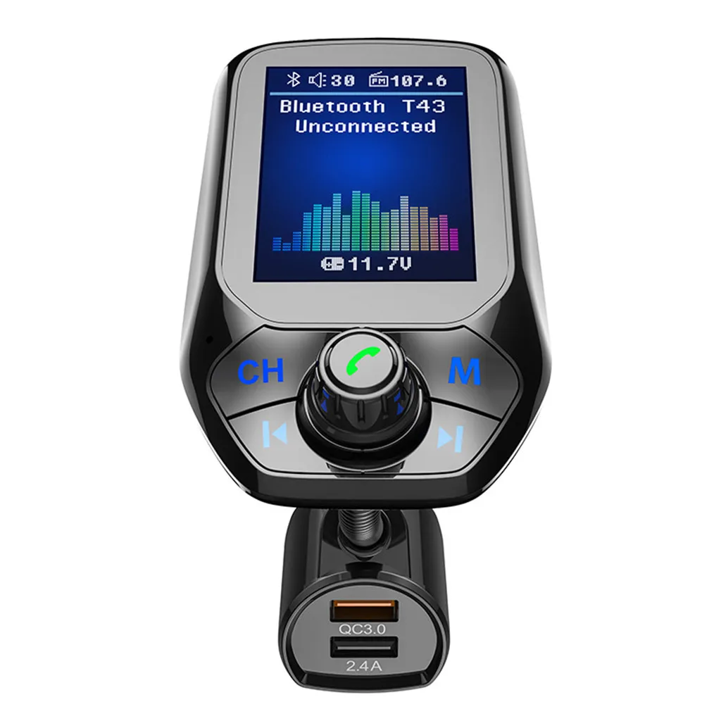 Bezdrôtový Adaptér, Auto FM Duálny USB nabíjačka do Auta Bluetooth Handsfree Telefonovanie do Auta Nabíjačka, FM Vysielač,