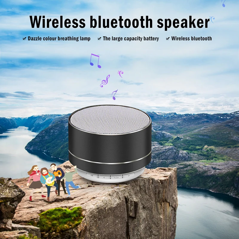 Bezdrôtový Bluetooth Reproduktor Prenosný Mini Nabíjateľná Hudby Audio TF Stereofónny Reproduktor pre Vonkajšie/vnútorné Použitie Caixa De Som