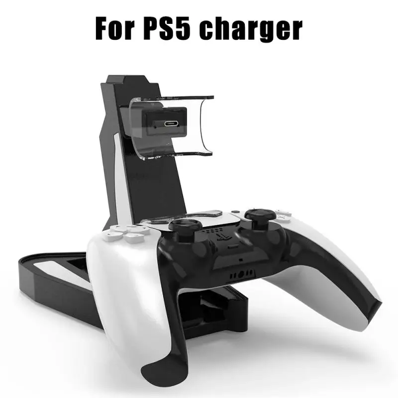 Bezdrôtový ovládač Nabíjačka Dock Pre PS5 Radič Dual USB Nabíjací Stojan Stanice Držiak Pre Sony Playstation 5 Rýchla Nabíjačka