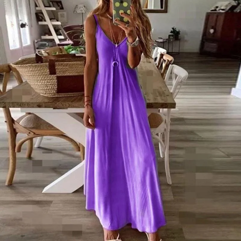 Bežné Ženy Plážové Šaty 2020 Lete Boho Gradient Voľné Dlho Party Šaty, Sexy Šatka Dámy Maxi Šaty Vestidos Plus Veľkosť 5XL