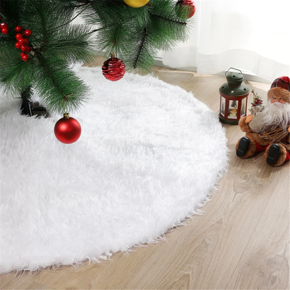 Biely Plyšový Vianočný Stromček Sukne Vianočný Strom Dekorácie Domova