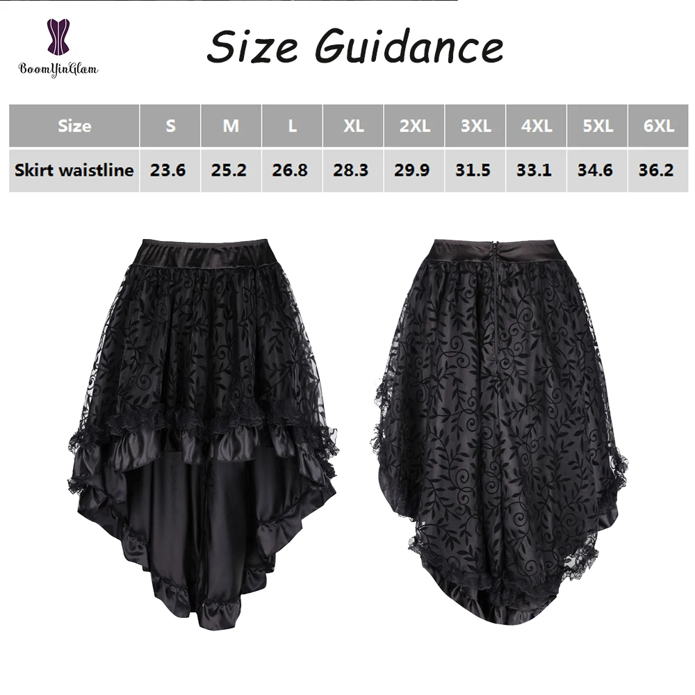 Black Swallowtail Vintage Steampunk Sukne Ženy Dlho Paródia Korzet, Sukňa, Gotické Oblečenie Plus Veľkosť Sukne