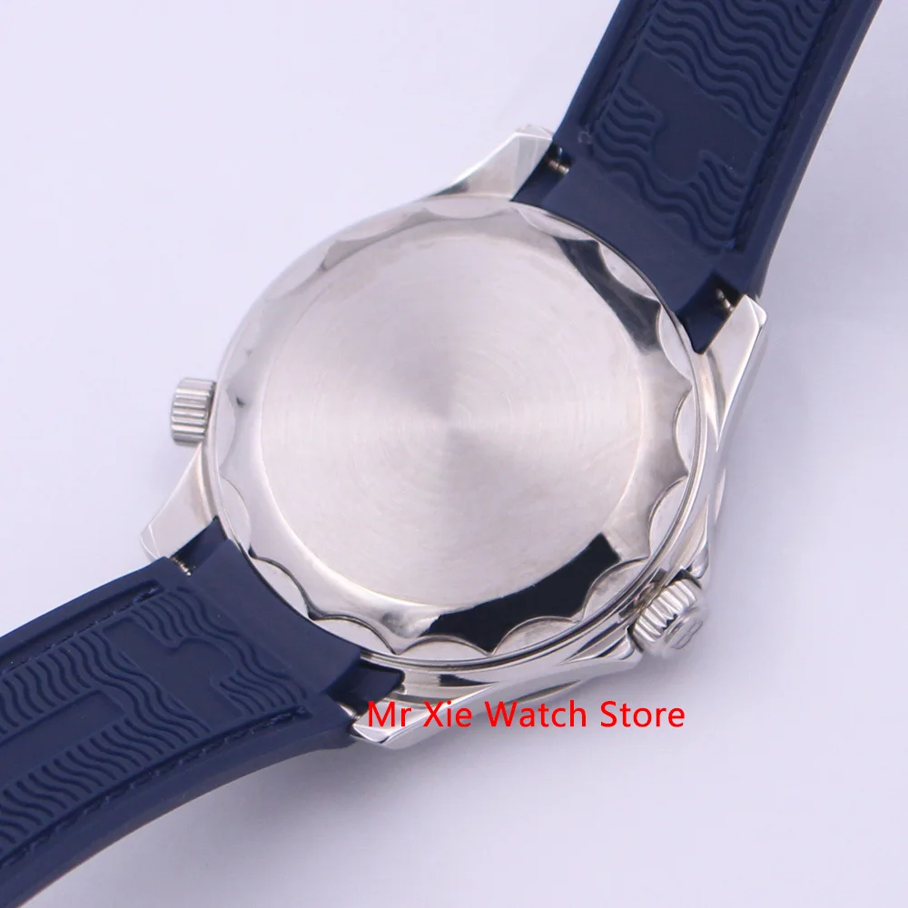 Bliger 40 mm Automatické Mechanické Hodinky Mužov Luxusné Značky Sapphire Svetelný Nepremokavé Gumy Popruh Kalendár Náramkové hodinky Mužov