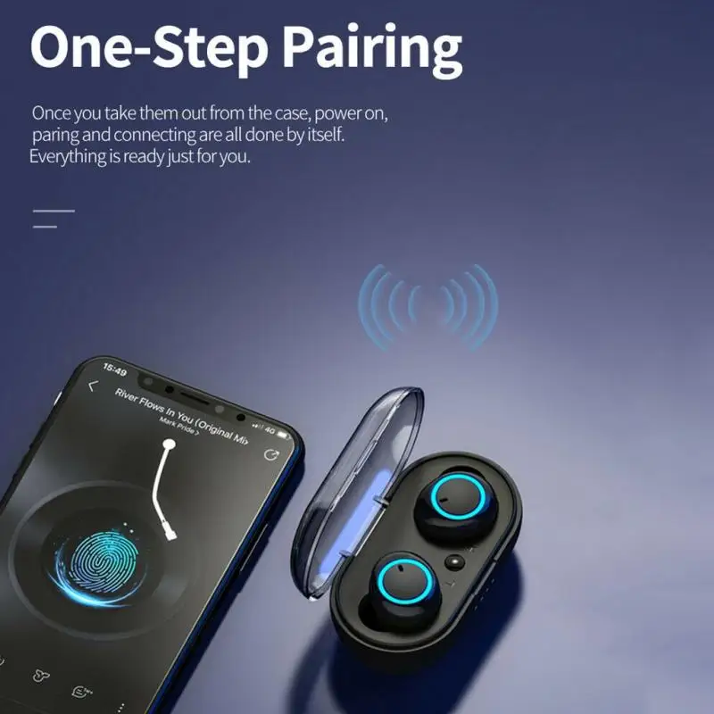 Bluetooth Slúchadlo V5.0 TWS Touch Ovládania Stereo Šport Bezdrôtový Headset Redukcia Šumu Slúchadlá S Výkonom Banka Pre Huawei Xiao