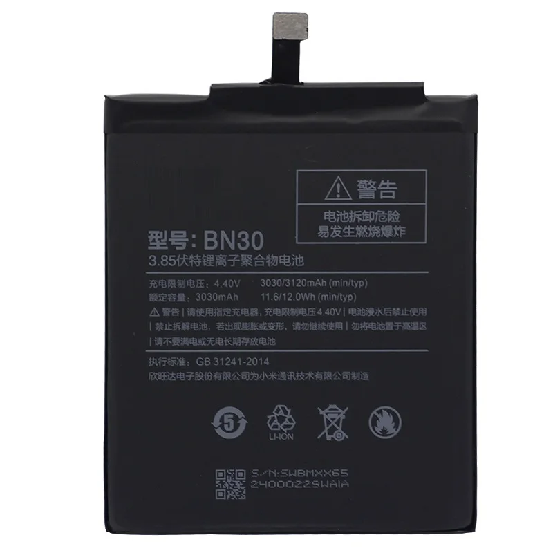 BN30 Batérie Pre Xiao Redmi 4A 3120mAh Redrice Hongmi 4A Lítium-Polymérová Náhradná Bateria Bezplatnú Opravu Nástrojov