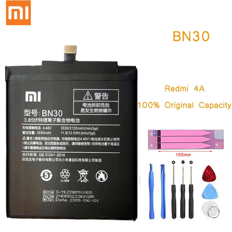 BN30 BN31 BN34 BN35 BN36 BN37 Pôvodný Xiao Mi 5X 6X A1 A2 Redmi 5 6 4A 5A 6A Poznámka 5A Pro Náhradné Batérie Pre Xiao Mi5X