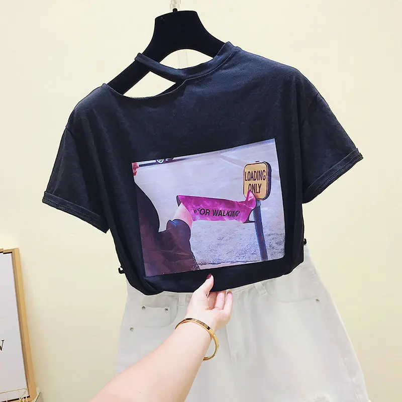 BOBOKATEER Harajuku Biele tričko Ženy Topy Bavlna Sexy Letné Žena T-shirt Ženy Black Tee Tričko Femme Krátky Rukáv, Nový 2020