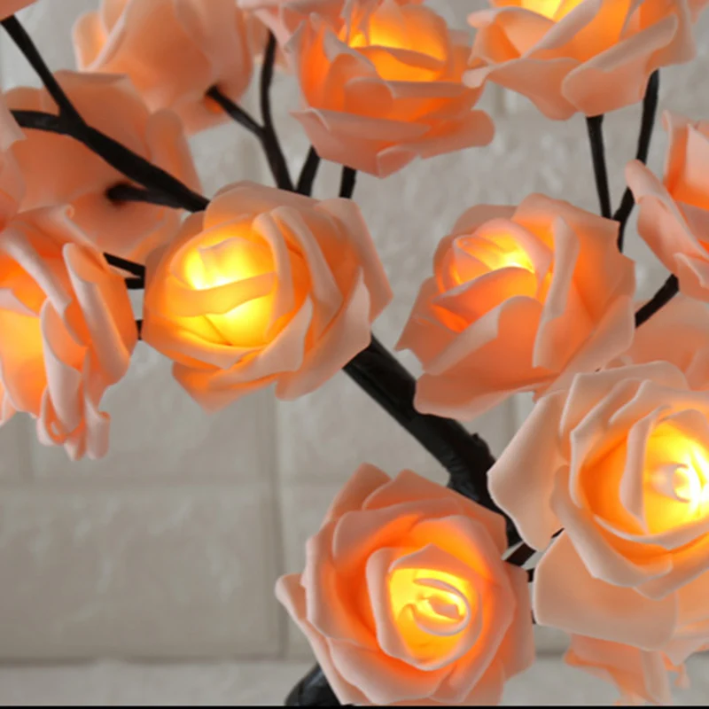 Bonsai Strom Svetlo Strom LED Kvet Ruže Svetlo Nastaviteľné Pobočiek za Izby, Dekorácie a Darčeky FPing