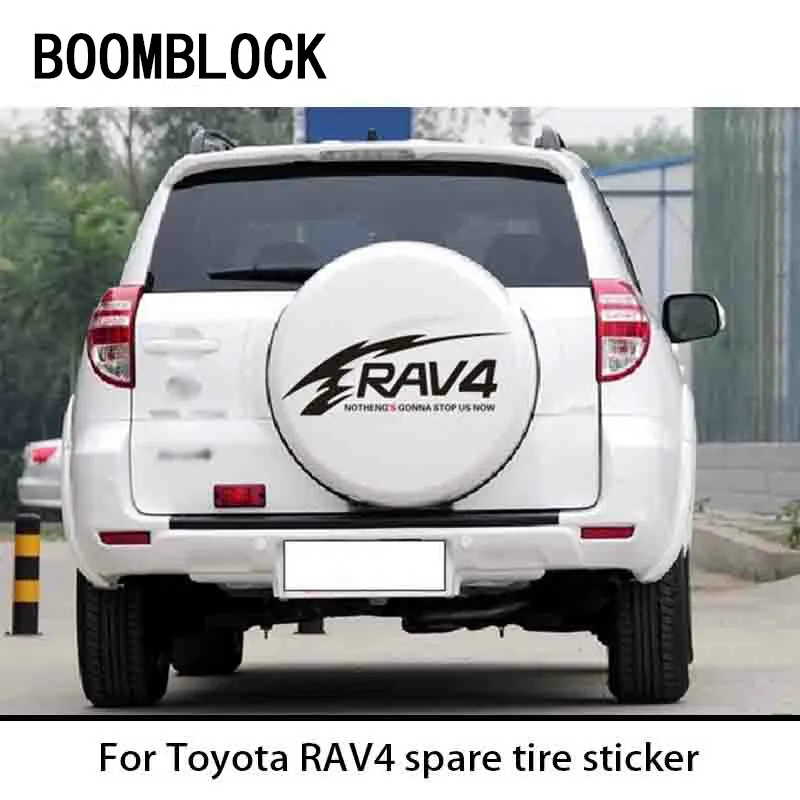 BOOMBLOCK Auto Styling Auto Chvost Rezervnej Pneumatiky, Kolesá Dekorácie-Nálepky Na Toyota RAV4 Príslušenstvo