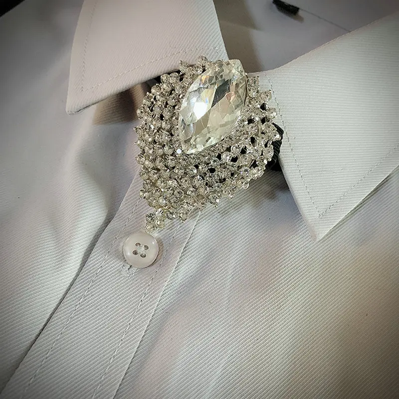 Britskí Muži Kovboj Krku Bolo Kravatu Cravat Príslušenstvo Vintage Kravata Zliatiny Crystal Drahokamu Motýlik Svadobné Party Bowtie