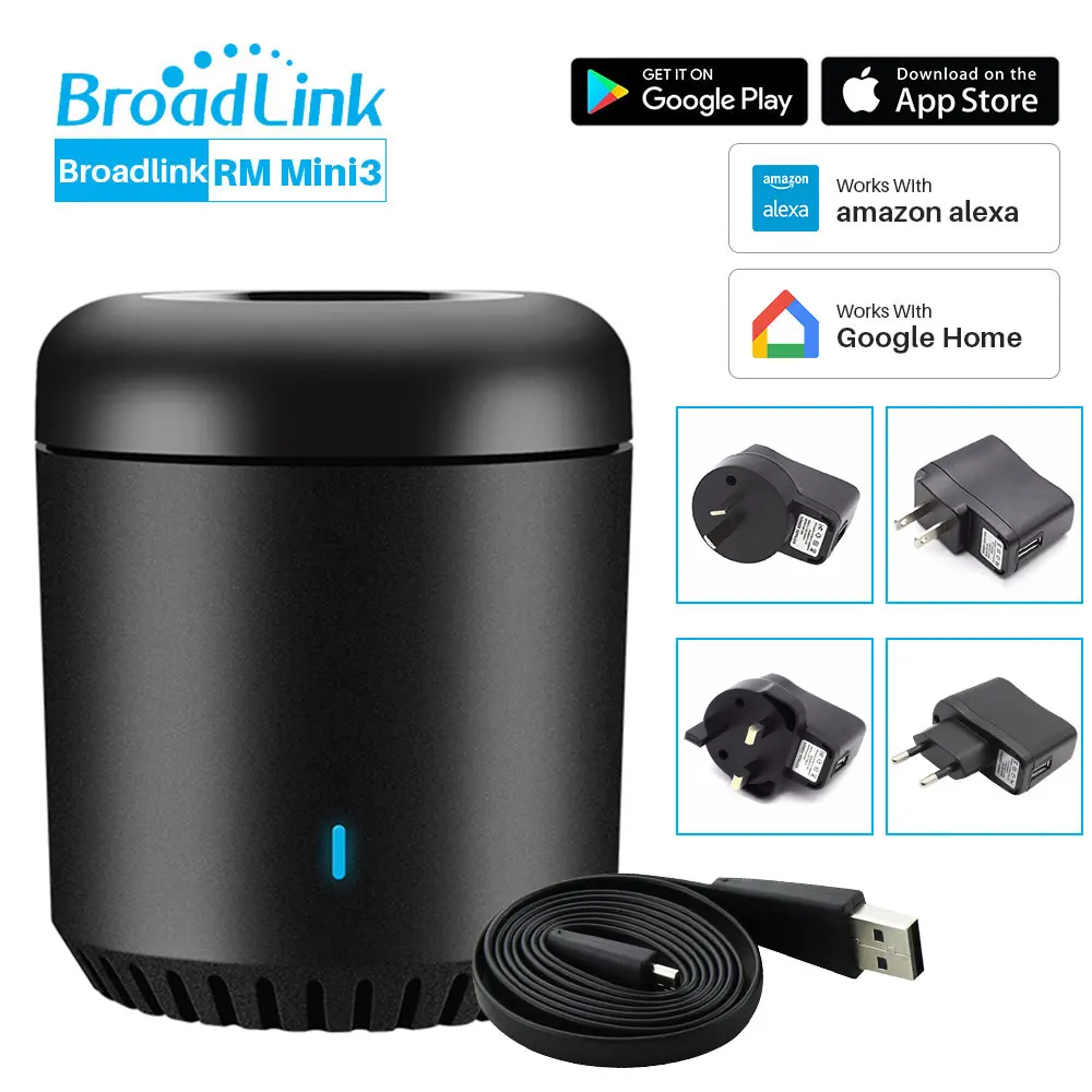Broadlink RM Mini 3 BesCon RM4C Mini Smart WiFi IR Diaľkového ovládača APLIKÁCIE Ovládania Hlasové Ovládanie Funguje Alexa Google Domov Mini