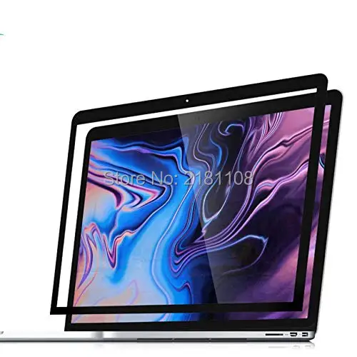 Bublina Zadarmo LCD Screen Protector s Čiernym Rámom pre Nový MacBook Air 13 Retina Displej 2018 Vydané A1932 A2179 A2337 2020