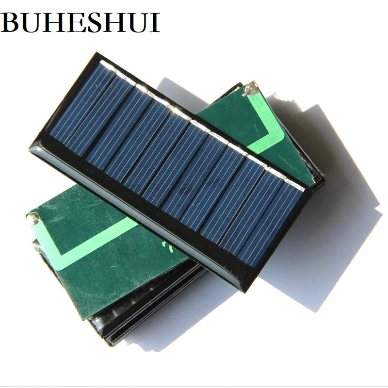 BUHESHUI 5.5 V 60MA 0.33 W Mini Solárne Panely Solárne Napájanie 3.6 V, Batéria Solárne 35*75*3 MM 5 ks/veľa Doprava Zadarmo